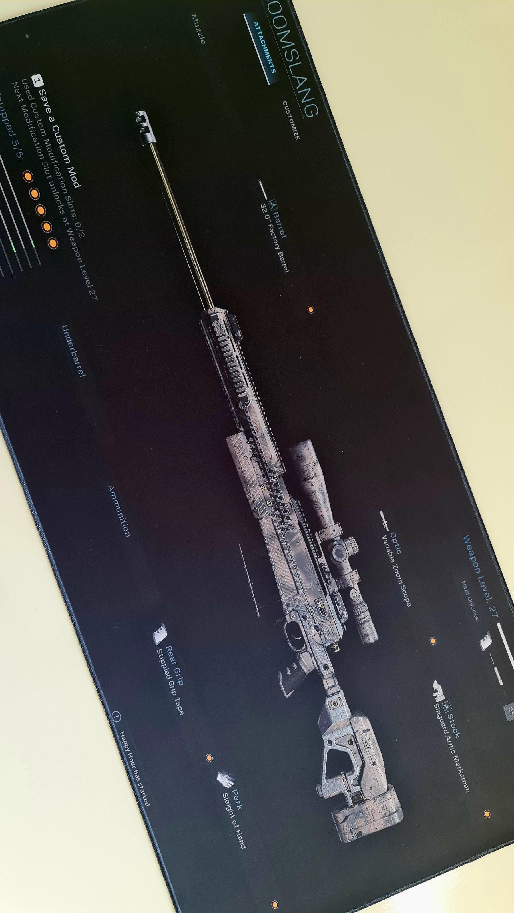 Mouse Pad Megarex Gamer 40x90x4mm Snap Armas speed