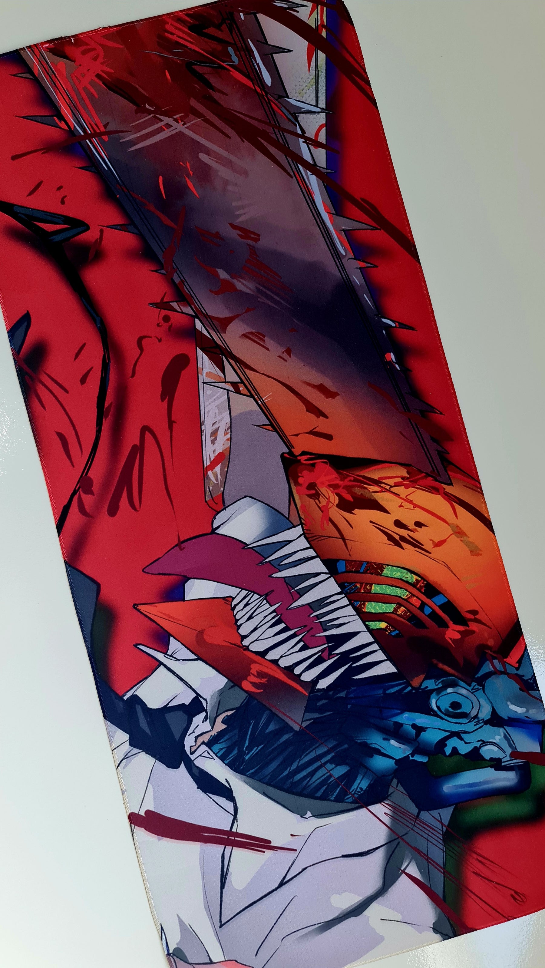 Mouse Pad Megarex Gamer 90x40x2mm Anime speed Chainsaw Man