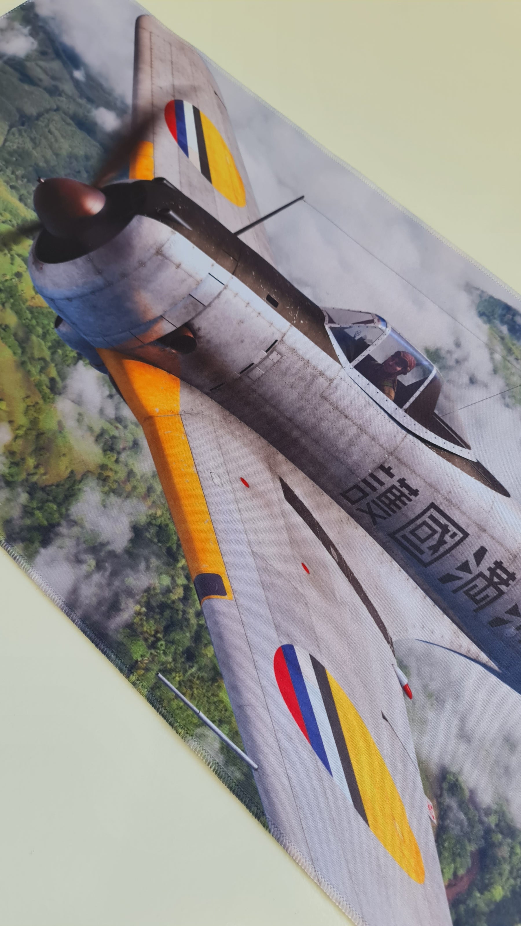 Mouse Pad Megarex Gamer 80x30x3mm Avião de Guerra speed
