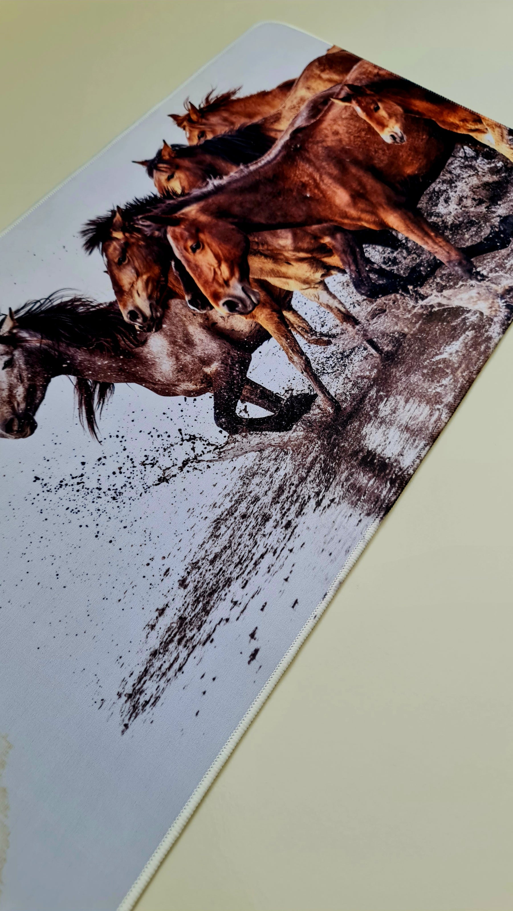Mouse Pad Megarex Gamer 80x30x3mm Animal Cavalo speed