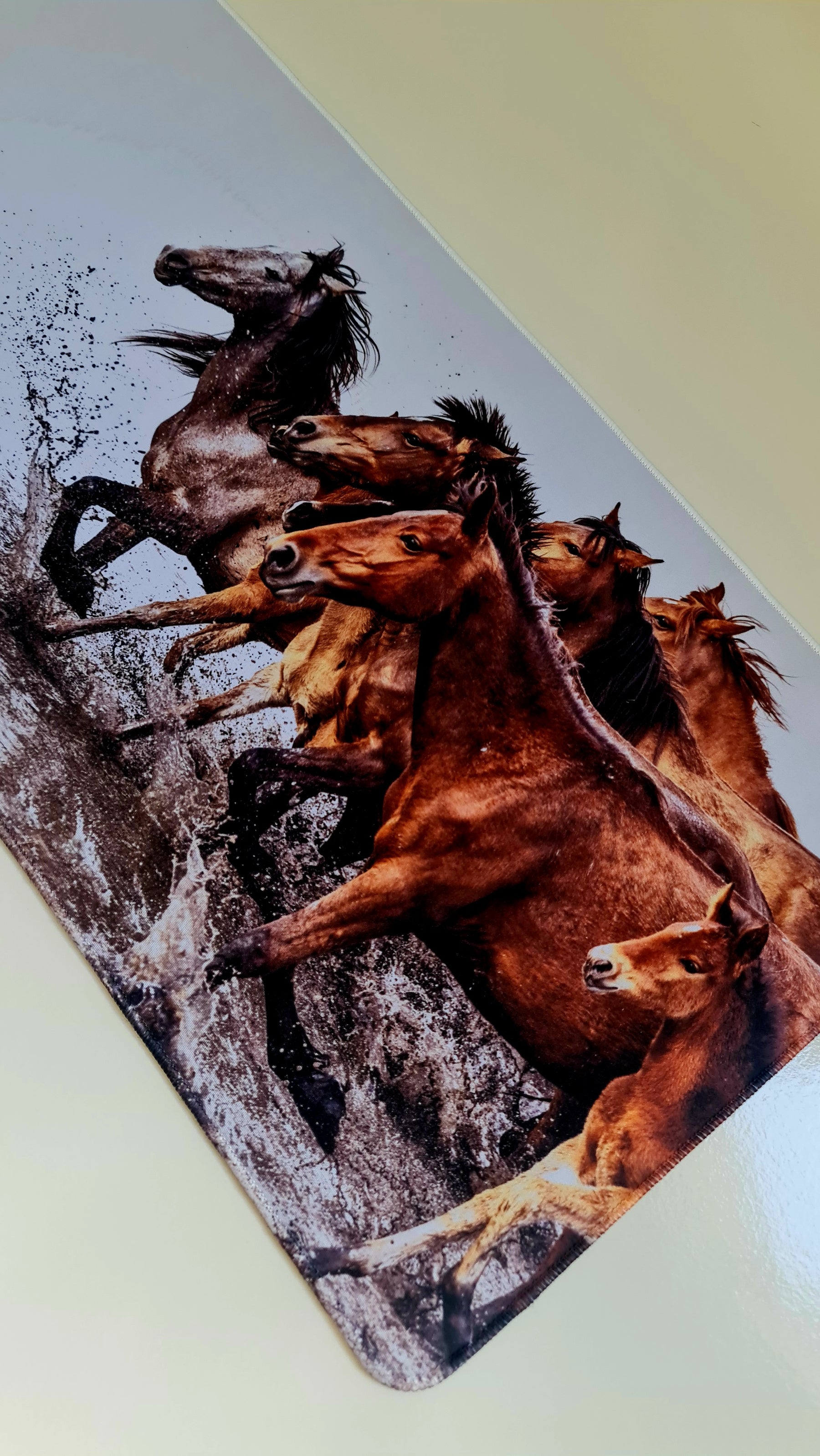 Mouse Pad Megarex Gamer 80x30x3mm Animal Cavalo speed