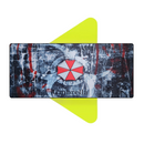 Mouse Pad Megarex Gamer 65x32x2mm Resident Evil speed Antiderrapante Borda Costurada Grande