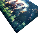Mouse Pad Megarex Gamer 90x40x4mm  Demon Slayer anime Antiderrapante Borda Costurada Grande