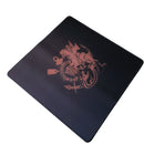 Mouse Pad Megarex Gamer 40x40x4mm corinthians preto speed Antiderrapante Borda Costurada Grande