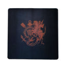 Mouse Pad Megarex Gamer 40x40x4mm corinthians preto speed Antiderrapante Borda Costurada Grande
