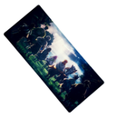 Mouse Pad Megarex Gamer 90x40x4mm  Demon Slayer anime Antiderrapante Borda Costurada Grande