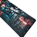 Mouse Pad Megarex Gamer 80x30x3mm Paisagem Tokio speed Antiderrapante Borda Costurada Grande