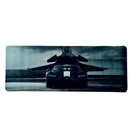 Mouse Pad Megarex Gamer 80x30x3mm Carro Bugatti Chiron speed Antiderrapante Borda Costurada Grande