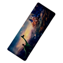 Mouse Pad Megarex Gamer 80x30x3mm Desenho speed Antiderrapante Borda Costurada Grande