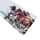 Mouse Pad Megarex Gamer 80x30x3mm Animal Cavalo speed Antiderrapante Borda Costurada Grande