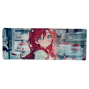Mouse Pad Megarex Gamer 80x30x3mm Anime speed Antiderrapante Borda Costurada Grande