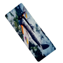 Mouse Pad Megarex Gamer 80x30x3mm Avião de Guerra speed Antiderrapante Borda Costurada Grande