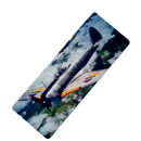 Mouse Pad Megarex Gamer 80x30x3mm Avião de Guerra speed Antiderrapante Borda Costurada Grande