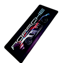 Mouse Pad Megarex Gamer 80x30x3mm Carro Porsche speed Antiderrapante Borda Costurada Grande