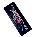 Mouse Pad Megarex Gamer 80x30x3mm Carro Porsche speed Antiderrapante Borda Costurada Grande