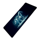 Mouse Pad Megarex Gamer 80x30x3mm Animal Cavalo Control Preto Antiderrapante Borda Costurada Grande