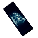 Mouse Pad Megarex Gamer 80x30x3mm Animal Cavalo Control Preto Antiderrapante Borda Costurada Grande