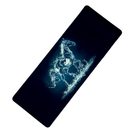 Mouse Pad Megarex Gamer 80x30x3mm Animal Cavalo Control Preto Antiderrapante Borda Costurada Grande