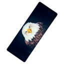 Mouse Pad Megarex Gamer 80x30x3mm Animal Gavião speed Preto Antiderrapante Borda Costurada Grande
