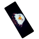 Mouse Pad Megarex Gamer 80x30x3mm Animal Gavião speed Preto Antiderrapante Borda Costurada Grande