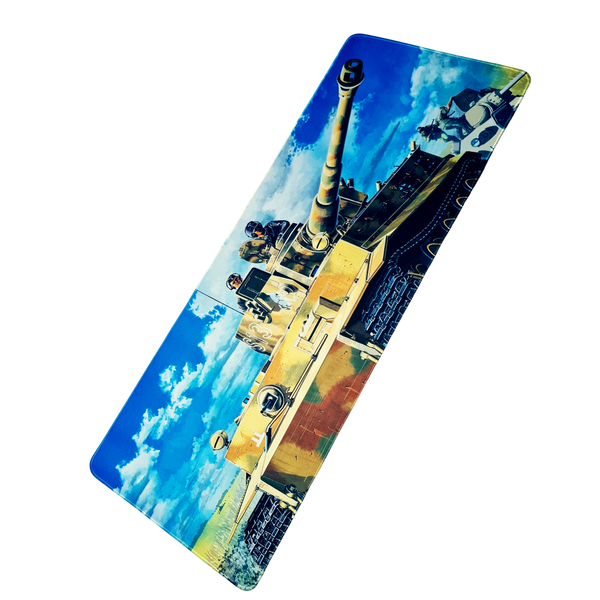 Mouse Pad Megarex Gamer 80x30x3mm Tanque De Guerra speed Antiderrapant