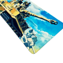 Mouse Pad Megarex Gamer 80x30x3mm Tanque De Guerra speed Antiderrapante Borda Costurada Grande