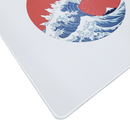 Mouse Pad Megarex Gamer 40x40x4mm minimalista branco speed Antiderrapante Borda Costurada Grande