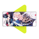 Mouse Pad Megarex Gamer 80x30x3mm Anime speed Antiderrapante Borda Costurada Grande