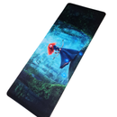 Mouse Pad Megarex Gamer 80x30x3mm Desenho speed Antiderrapante Borda Costurada Grande