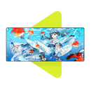 Mouse Pad Megarex Gamer 80x30x3mm Anime speed Antiderrapante Borda Costurada Grande