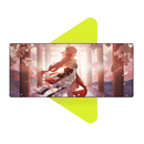 Mouse Pad Megarex Gamer 80x30x3mm Anime speed Antiderrapante Borda Costurada Grande