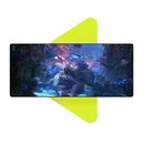 Mouse Pad Megarex Gamer 80x30x3mm Anime speed Antiderrapante Borda Costurada Grande