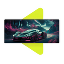 Mouse Pad Megarex Gamer 80x30x3mm Carro speed Antiderrapante Borda Costurada Grande