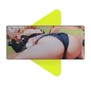 Mouse Pad Megarex Gamer 90x40x3mm Anime Hentai speed Antiderrapante Borda Costurada Grande