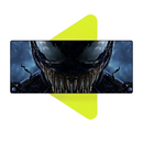 Mouse Pad Megarex Gamer 80x30x3mm Filme Venon speed Antiderrapante Borda Costurada Grande