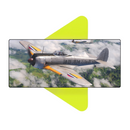 Mouse Pad Megarex Gamer 80x30x3mm Avião de Guerra speed Antiderrapante Borda Costurada Grande