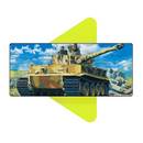 Mouse Pad Megarex Gamer 80x30x3mm Tanque De Guerra speed Antiderrapante Borda Costurada Grande