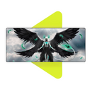 Mouse Pad Megarex Gamer 80x30x3mm Anime speed Antiderrapante Borda Costurada Grande