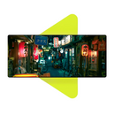 Mouse Pad Megarex Gamer 80x30x3mm Paisagem Tokio speed Antiderrapante Borda Costurada Grande