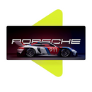 Mouse Pad Megarex Gamer 80x30x3mm Carro Porsche speed Antiderrapante Borda Costurada Grande