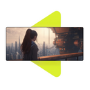 Mouse Pad Megarex Gamer 80x30x3mm Anime speed Antiderrapante Borda Costurada Grande