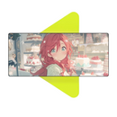 Mouse Pad Megarex Gamer 80x30x3mm Anime speed Antiderrapante Borda Costurada Grande