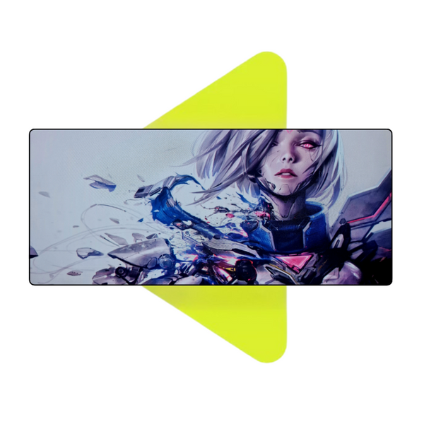 Mouse Ped Megarex Gamer Anime 65x32x2mm speed Antiderrapante Borda Costurada Grande