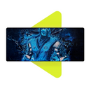 Mouse Pad Megarex Gamer 65x32x2mm Filme Mortal Kombat Sub Zero speed Antiderrapante Borda Costurada Grande