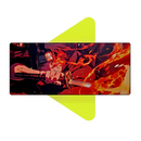 Mouse Pad Megarex Gamer 100x50x2mm Anime Naruto speed Antiderrapante Borda Costurada Grande