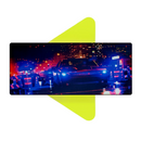 Mouse Pad Megarex Gamer 65x32x2mm Carro Esportivo   speed Antiderrapante Borda Costurada Grande