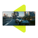 Mouse Pad Megarex Gamer 80x30x3mm Cyberpunk Anime speed Antiderrapante Borda Costurada Grande