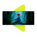 Mouse Pad Megarex Gamer 80x30x3mm Desenho speed Antiderrapante Borda Costurada Grande