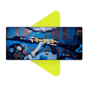 Mouse Pad Megarex Gamer 65x32x2mm Anime Arma speed Antiderrapante Borda Costurada Grande