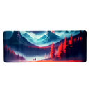 Mouse Pad Megarex Gamer 80x30x3mm Paisagem speed Antiderrapante Borda Costurada Grande